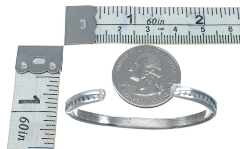 Sterling Silver Navajo Baby Bracelet JX130688